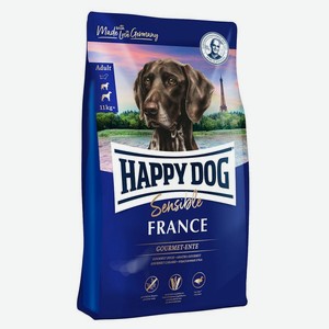 Happy Dog Supreme France Франция для собак при пищевой аллергии с мясом утки и картофелем 4 кг
