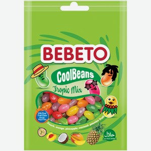 Мармелад жевательный Bebeto CoolBeans Tropic Mix 60 г