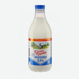 Молоко  Домик в деревне  2.5% 1,4л