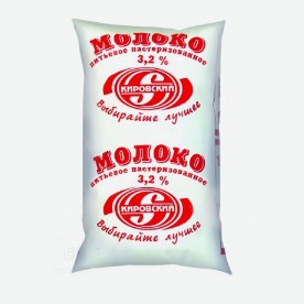 Молоко  Кировское  3,2 %, 0,9 л