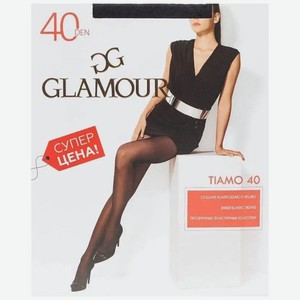 Колготки женские Glamour Тиамо 40 ден неро (черный) размер 4