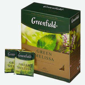 Чай Гринфилд Зеленый Грин Мелисса 100пак