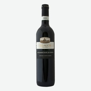 Вино Badagoni Алазанская долина красное полусладкое 12% Грузия 0,75л