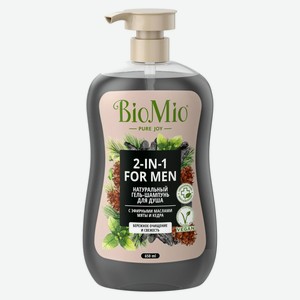 Гель-шампунь для душа BioMio Bio Shower Body & Hair Gel с эфирными маслами мяты и кедра