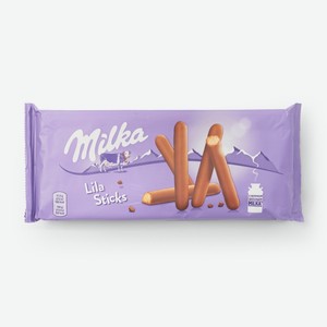 Печенье Milka Lila Sticks покрытое молочным шоколадом