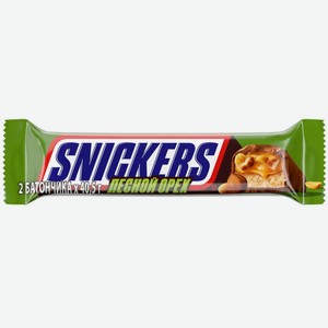 Шоколадный батончик Snickers Лесной Орех