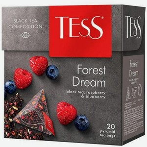 Чай пакетированный Tess Forest Dream Чёрный 20шт