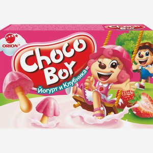 Печенье ORION Choco boy Yogurt & Starwberry
