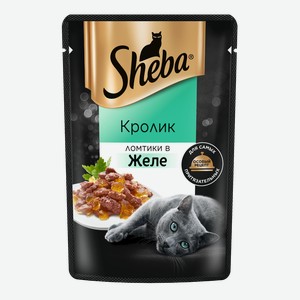 Влажный корм для кошек Sheba® Ломтики в желе с кроликом, 75г