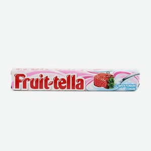 Конфеты Fruit-tella жевательные клубничный йогурт
