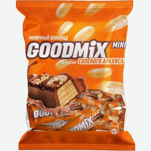 Шоколад Goodmix соленый арахис с хрустящей вафлей 160г