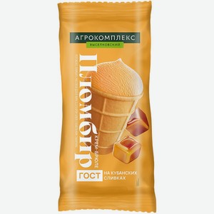 Мороженое 100 гр Агрокомплекс пломбир крем-брюле 15% м/уп