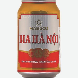 Пиво Ханой Светлое 0.33л 4.6% Ж/б