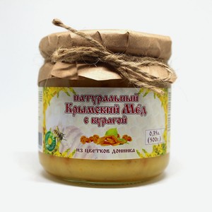 Мёд 0,350 мл Крымский мед из цветков донника + курага ст/б