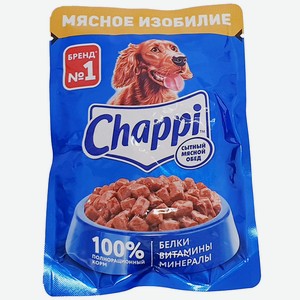 Корм 85г Chappi мясное изобилие м/уп