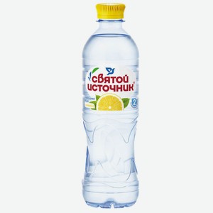 Напиток 0.5 л Святой источник безалкогольный негазированный природная вода+лимон ПЭТ