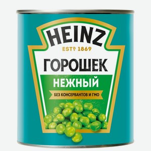Горошек 400 г Heinz зеленый консервированный ж/б