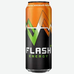 Напиток 450 мл Flash Up Energy Апельсиновый ритм энергетический ж/б