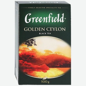 Чай 100 г Greenfield Golden Ceylon чёрный к/уп
