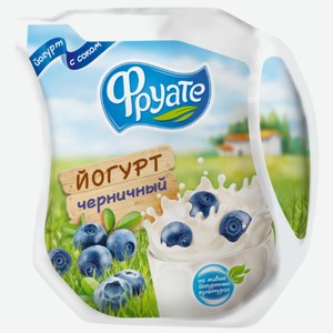 Йогурт питьевой Фруате черника, 1.5%, 450 г