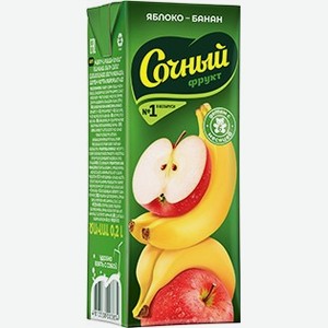 Нектар  Сочный  яблоко/банан т/п 0,2л, Беларусь