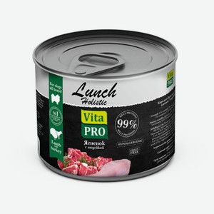 Корм консервированный для собак Vita Pro Lunch ягненок с индейкой, 240 г