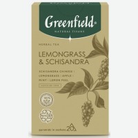 Чайный напиток   Greenfield   Natural Tisane, Лемонграсс-Китайский лимонник, 20х1,8 г
