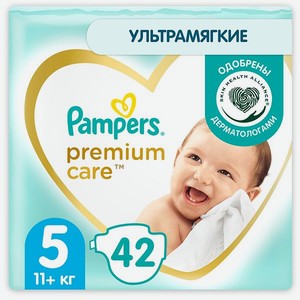 Подгузники Pampers Premium Care 5 11+ кг 42шт