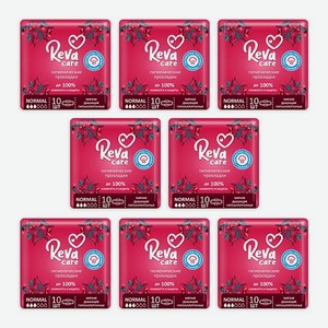 Прокладки гигиенические Reva Care Normal 8 упаковок по 10 штук