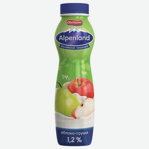 Напиток йогуртный ALPENLAND Яблоко/Груша 1.2% 290г пэт