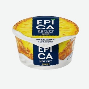 Йогурт  Эпика , в ассортименте, 4,8-6,3%, 130 г