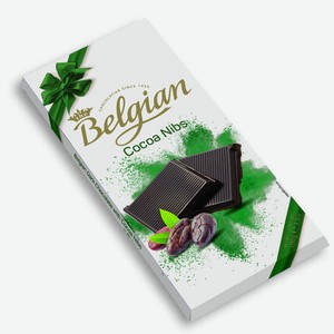 Шоколад горький 72% Бельджиан с какао бобами Бельджиан кор, 100 г
