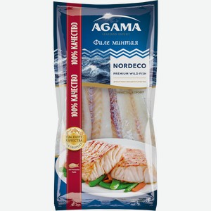 Рыба замороженная Агама минтай филе порционное Агама м/у, 400 г
