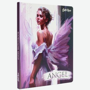 Блокнот Проф-Пресс Скетчбук Gatto Rosso. Angel Sketchbook. Angel in Purple