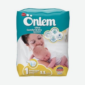 Детские подгузники Onlem Classik 1 (2-5 кг) mini 11 шт в упаковке
