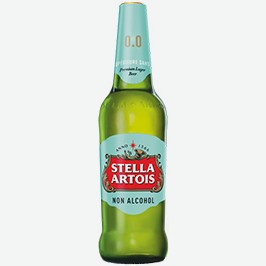 Пиво Стелла Артуа, Безалкогольное, Светлое, 0,44 Л