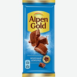 Шоколад Альпен Голд, Молочный, Черника/йогурт, Клубника/йогурт, 85 Г