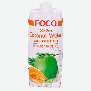 Напиток с манго негаз Фоко кокосовая вода без сахара Вьетворлд КО ЛТД т/п, 0,33 л