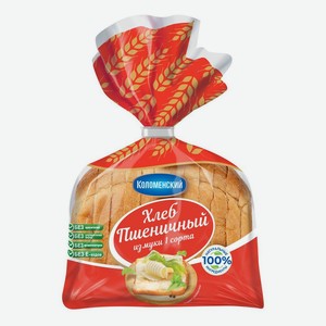 Хлеб Коломенское формовой пшеничный в нарезке 380 г