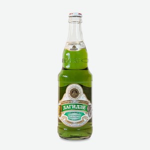Лимонад Лагидзе Тархуновый сильногазированный пастеризованный, 0.5 л, стеклянная бутылка