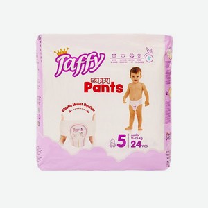 Подгузники-трусики Taffy Premium Care happy Pants 5 Junior 11-25 кг 24 шт