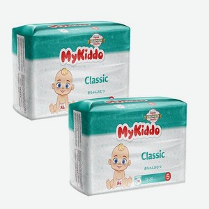 Подгузники-трусики MyKiddo Classic XL 12-20 кг 2 упаковки по 34 шт