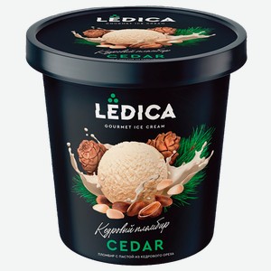 Мороженое пломбир Лёдика кедровый Саратов-холод Плюс п/у, 300 мл