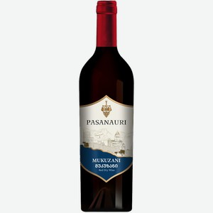 Вино Мукузани красное сухое 11-13% 0,75л Цинандальский погреб /Грузия/