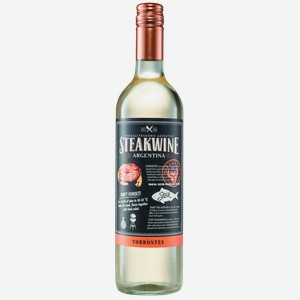 Вино Стейквайн Торронтес Мендоса DOC белое п.сух. 13% 0,75л /Аргентина/