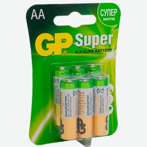 Батарейки GP Super AA 6шт