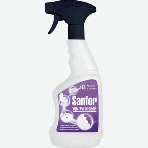 Средство чистящее для сантехники Sanfor Ультра белый 500мл