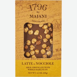 Шоколад молочный Маджани с цельным лесным орехом Маджани м/у, 115 г