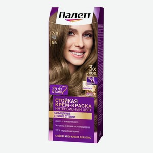 Крем-краска для волос Palette Icc 7-0 средне-русый, натуральный блонд, 110 мл
