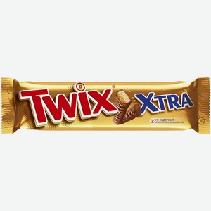 Батончик шоколадный Twix Extra с карамелью, 82 г